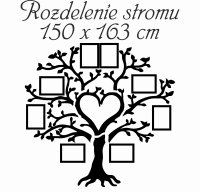 Drevený fotorámik na stenu - Strom