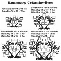 Drevený fotorámik na stenu - Strom lásky